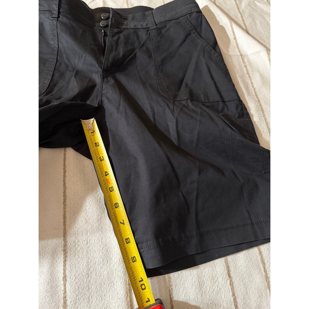Lee Cargo Shorts Women's Size 12 Mid-Length Utility Pockets Black New with Tags - Picture 6 of 7
